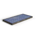 3D rendering of a solar panel model isolated on a white background Royalty Free Stock Photo