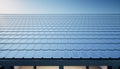 3d rendering of solar or photovoltaic shingles at night. Royalty Free Stock Photo