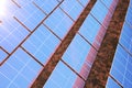 3D rendering solar power generation technology. Alternative energy. Solar battery panel modules with scenic sunset with Royalty Free Stock Photo