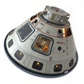 3D rendering of spaceship command module Royalty Free Stock Photo