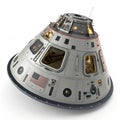 3D rendering of spaceship command module Royalty Free Stock Photo