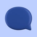 3d rendering of speech bubble with notification icons Royalty Free Stock Photo