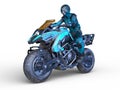 3D rendering of speeder bike Royalty Free Stock Photo
