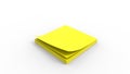 3d rendering of a stack of sticky notes isolated in white background Royalty Free Stock Photo