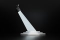 3d rendering, stage and projector lamp, stage show Royalty Free Stock Photo