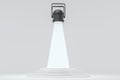 3d rendering, stage and projector lamp, stage show Royalty Free Stock Photo