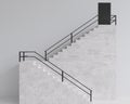 3d rendering Stairs step Building minimal style
