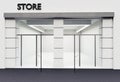 3d rendering store shop front exterior