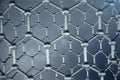 3d rendering structure of the graphene tube, abstract nanotechnology hexagonal geometric form close-up, concept graphene Royalty Free Stock Photo