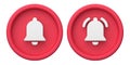 3d rendering of Subscribe Button, Like Button and Notification Bell Button. Royalty Free Stock Photo