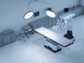 Surgery room with robotic surgery Royalty Free Stock Photo