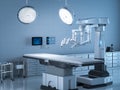 Surgery room with robotic surgery Royalty Free Stock Photo