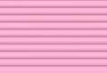 3d rendering. sweet soft pink color tone horizontal cylinder curve pattern shutter door wall background.