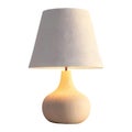 3D Rendering of a Table Light Lamp for Bedroom on Transparent Background - Ai Generated Royalty Free Stock Photo