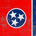 Scratched Tennessee flag
