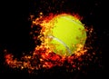 3D rendering, tennis ball,