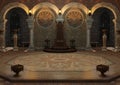 3D Rendering Throne Room