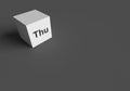 3D RENDERING OF `Thu` ABBREVIATION OF THURSDAY