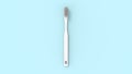 3d rendering of a white tootbrush isolated in a clean studio background Royalty Free Stock Photo