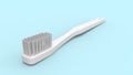 3d rendering of a white tootbrush isolated in a clean studio background Royalty Free Stock Photo
