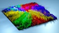 3d rendering topography with cubes