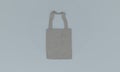 3D rendering of a tote bag isolated on a gray background