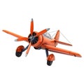 3D Rendering of a Toy Airplane on Transparent Background - Ai Generated Royalty Free Stock Photo