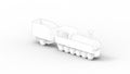 3d rendering of a toy locomotive isolated in white studio background Royalty Free Stock Photo