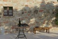 3d rendering of traditional tuscany farmhouse in the evening sunlight
