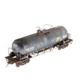 a train gallon tank, 3d rendering