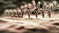 3D Rendering of Treponema Pallidum" Royalty Free Stock Photo