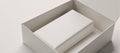 3D Rendering Triangular Cake Slice Mockup Package in a Blank Box Template