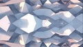 3d rendering triangular geometric surface. Computer generation abstract low poly waving background.