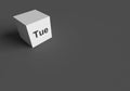 3D RENDERING OF `Tue` ABBREVIATION OF TUESDAY