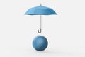 3d rendering, the umbrella with white background Royalty Free Stock Photo