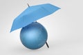 3d rendering, the umbrella with white background Royalty Free Stock Photo