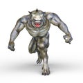 3D rendering of uncanny tree man