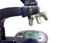 3D-rendering of a USSR era microscope Royalty Free Stock Photo