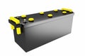 3D rendering. 24v battery for truck. Commercial vehicle accumulator