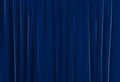 3d rendering. Vertical luxury dark blue curtain wall design background.