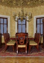 3D Rendering Victorian Dining Room