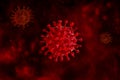 3d rendering. Virus cells flowing corona virus cells concept.Viral disease outbreak. Hepatitis viruses, influenza virus H1N1, Flu