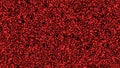 3d rendering of a viscous mass of deformed cells joining and deforming each other in red color
