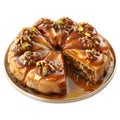 3D Rendering of a Walnuts Cake on Transparent Background - Ai Generated Royalty Free Stock Photo