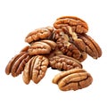 3D Rendering of a Walnuts Transparent Background - Ai Generated Royalty Free Stock Photo