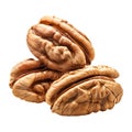 3D Rendering of a Walnuts Transparent Background - Ai Generated Royalty Free Stock Photo