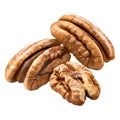 3D Rendering of a Walnuts Transparent Background - Ai Generated Royalty Free Stock Photo
