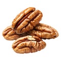 3D Rendering of a Walnuts Transparent Background - Ai Generated Royalty Free Stock Photo