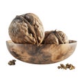 3D Rendering of a Walnuts on Transparent Background - Ai Generated Royalty Free Stock Photo