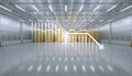 3d rendering of warehouse or distribution center with concept Royalty Free Stock Photo